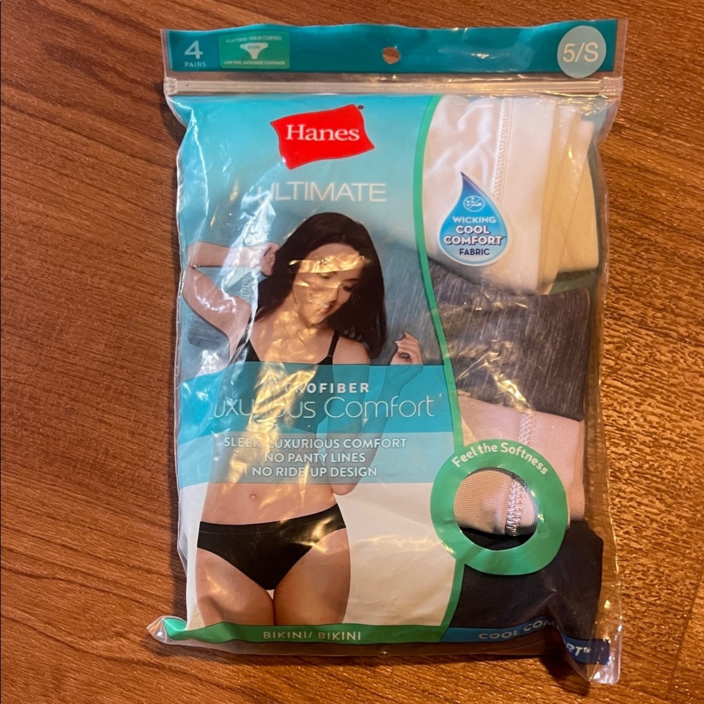 3/$20. NEW Hanes microfiber panties size 5/S